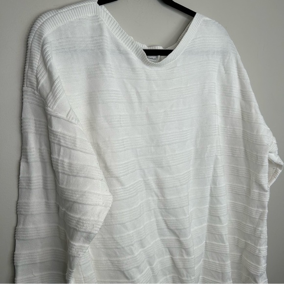 CJ banks white sweater size 2X - Picture 3 of 8